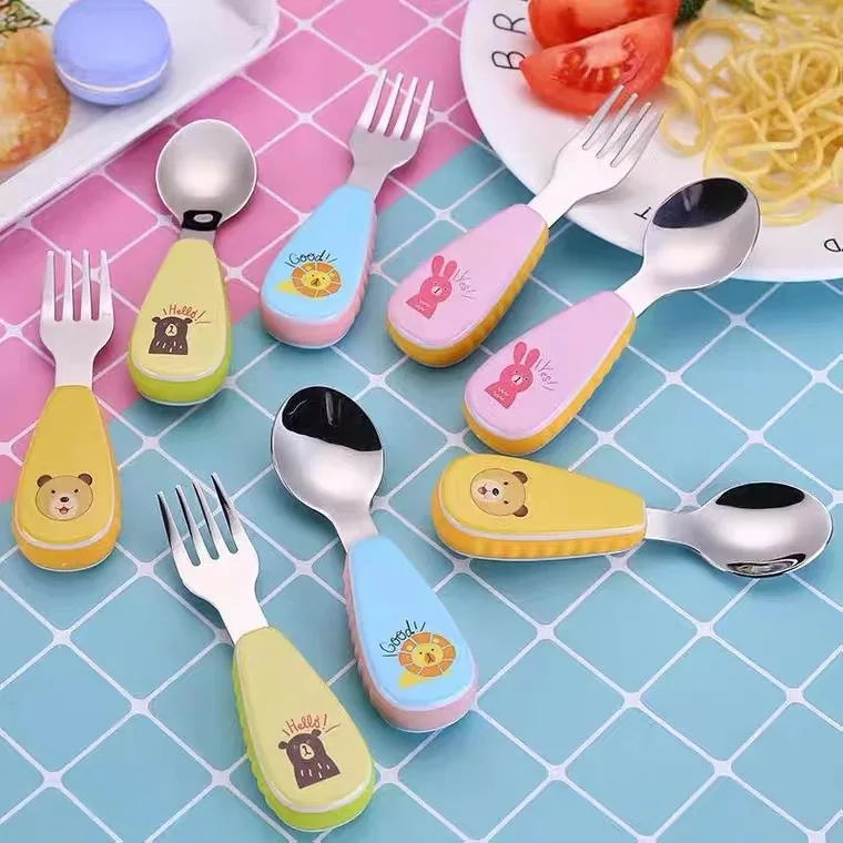 Baby Food In Japan - 1 комплект, креативная детская ложка-вилка из
