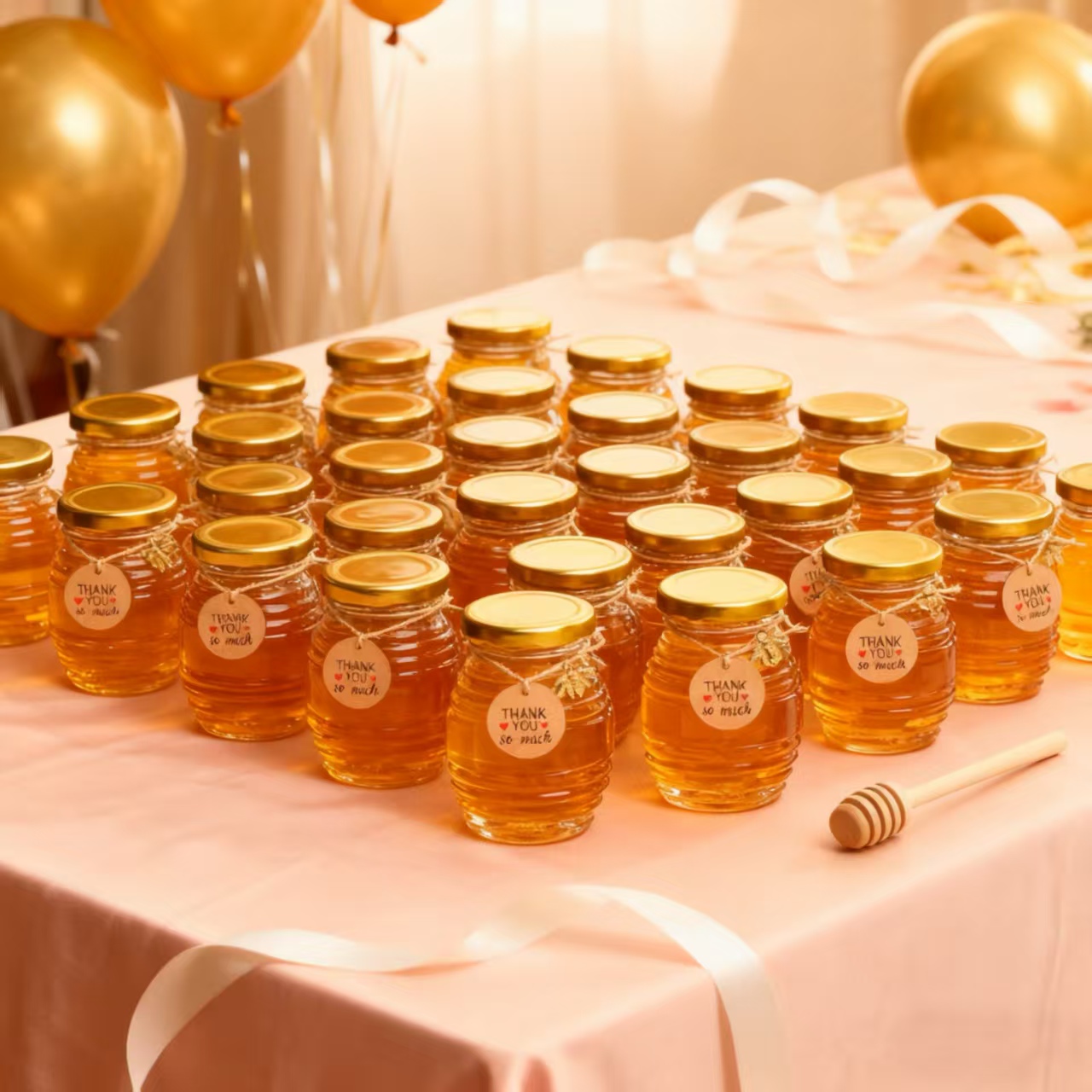 Baby Food Jars Glass - Набор мини-стеклянных баночек для меда, 12/24/36