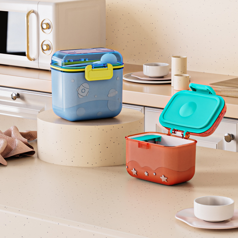 Baby Food Jars - Мультяшная ракетная коробка для сухого молока,