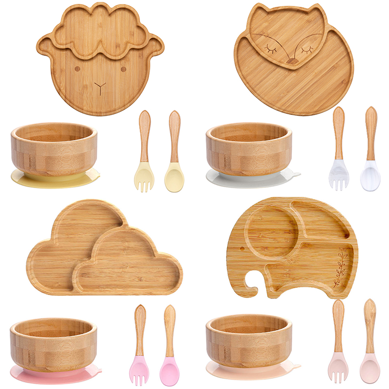 Baby Food Dispensing Spoon - 4 шт., Детские тарелки на присоске