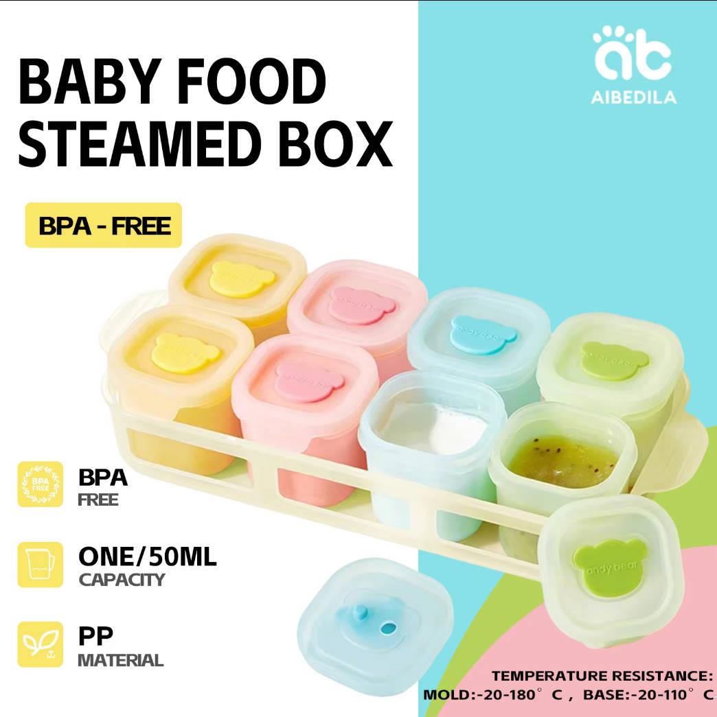 AIBEDILA Детский силиконовый к – обзор и цена Baby Food Jars Glass